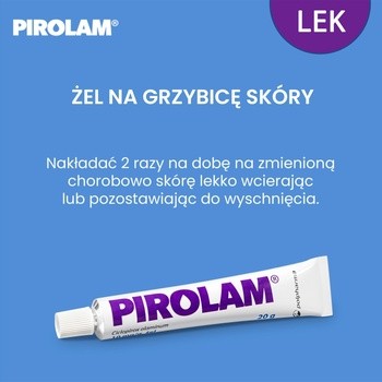 Pirolam, 1%, (10 mg/g), żel, 20 g