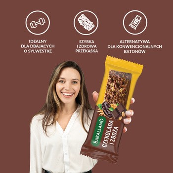 Bakalland, musli czekolada, baton zbożowy, 40 g