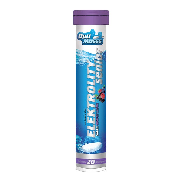 Elektrolity Senior 20 tabletek [Optimusss] - Optimusss