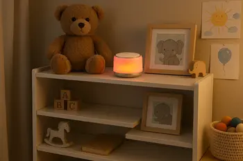 Momini Lullumo, lampka szumiąca z dźwiękami natury i muzyką, 1 szt.