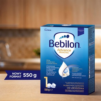 Bebilon 1 Advance Pronutra, mleko początkowe od urodzenia, proszek, 550 g
