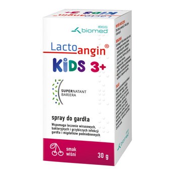 Lactoangin KIDS, spray do gardła o smaku wiśni, 30 g