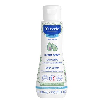 Mustela Hydra Bebe, mleczko do ciała z organicznym awokado, 100 ml
