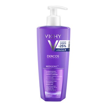 Vichy Dercos Neogenic, szampon przywracający gęstość włosów, 400 ml, -25%