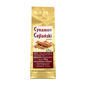 Flos, Cynamon Cejloński, mielony, 50 g