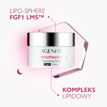 Agenity MenoPerfect 3°, odżywczy krem wypełniający, 50 ml