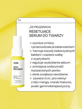 Yope Skin Progress, resetujące serum do twarzy, 40 ml