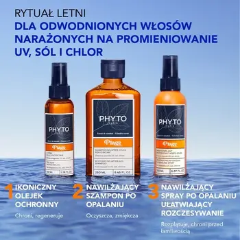 Phyto Plage, nawilżający spray rozplątujący włosy po słońcu, 150 ml