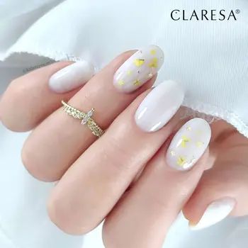 Claresa Hard&Easy Builder Gel, żel budujący do paznokci, Milky White, 45 g