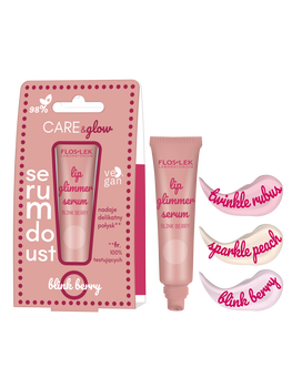 Flos-Lek Lip Care Glimmer, serum do ust, twinkle rubus, 14 g