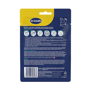 Dr. Scholl's, maska do stóp złuszczająco-nawilżająca, 1 para