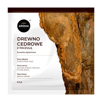 Aroma Home Drewno cedrowe z paczulą saszetka zapachowa, 5,5 g