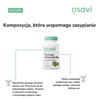 Osavi Ziołowe Wsparcie Snu, kapsułki, 120 szt.