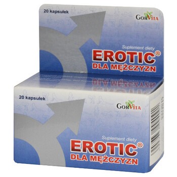 Erotic, kapsułki dla mężczyzn, 20 szt, (Gorvita)