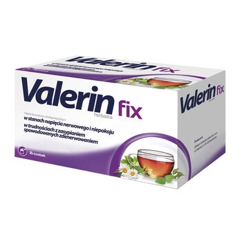 Valerin, herbatka ziołowa, fix, 2 g, 16 saszetek