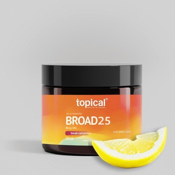 Topical Broad 25, żelki konopne, smak cytrynowy, 30 szt.