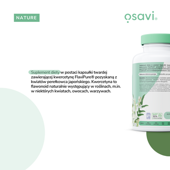 Osavi Naturalna kwercetyna 500 mg, kapsułki, 60 szt.