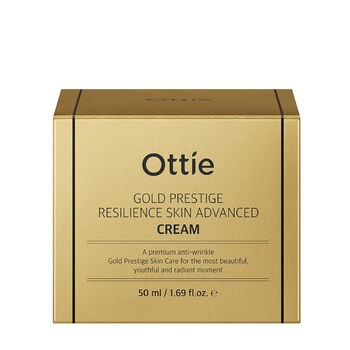 OTTIE Gold Prestige Resilience Skin Advanced Cream, przeciwzmarszczkowy krem do twarzy z koenzymem Q10, 50 ml
