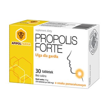 Propolis Forte o smaku pomarańczowym, tabletki do ssania, 30 szt.