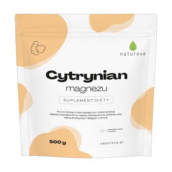 Naturove Cytrynian magnezu, proszek, 500 g