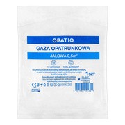 Opatiq, gaza opatrunkowa jałowa, 17-nitkowa, 1/2 m2, 1 szt. https://azcdn.doz.pl/image/d/product/ccca8c75-scale-180x180.png
