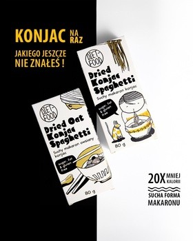 Diet-Food, suchy makaron konjac shirataki, fettucine, 80 g