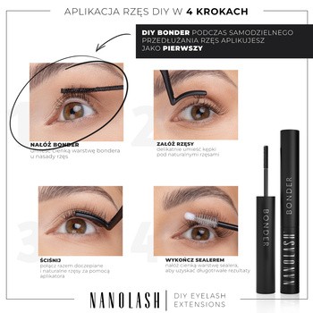 Nanolash DIY Bonder, klej do przedłużania rzęs, 5 ml