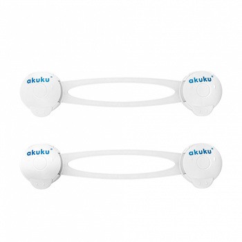 Akuku, zabezpieczenie do szafek i szuflad, długie 16 cm, 2 szt.