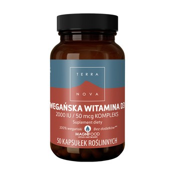 Wegańska Witamina D3 2000 IU/50 µg Kompleks, kapsułki, 50 szt.