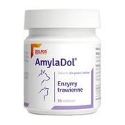 Dolfos AmylaDol, enzymy trawienne dla psów i kotów, tabletki, 30 szt. https://azcdn.doz.pl/image/d/product/f1a08f4d-scale-180x180.png