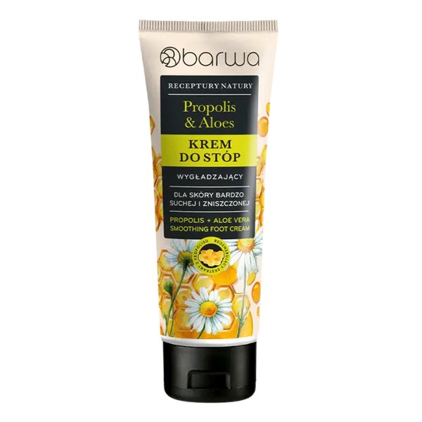 Barwa Barwa Receptury Natury, glättend Fußcreme, Propolis &amp; Aloe Vera, 100 ml — Inhaltsstoffe und Bewertung