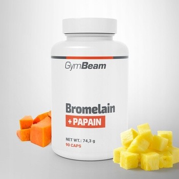 GymBeam Bromelaina+Papaina, kapsułki, 90 szt.