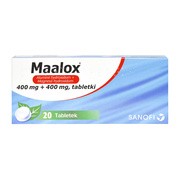 Maalox, 400 mg+400 mg, tabletki, 20 szt.