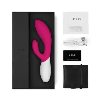 Lelo Ina Wave 2 Cerise, wibrator króliczek, 1 szt.