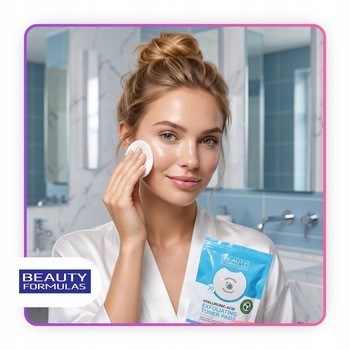Beauty Formulas, złuszczające płatki z kwasem hialuronowym i ekstraktem z grejpfruta, 30 szt.
