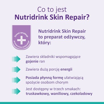 Nutridrink Skin Repair, smak waniliowy, płyn, 4 x 200 ml