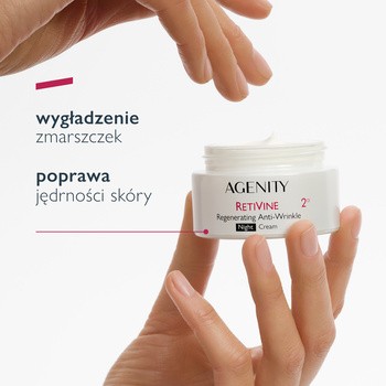 Agenity Retivine 2°, regenerujący krem przeciwzmarszczkowy na noc, 50 ml