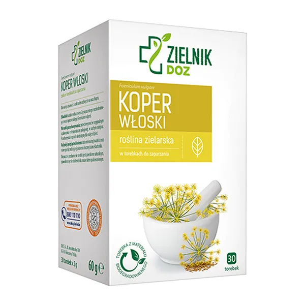 Koper włoski zioła do zaparzania 30 saszetki [ZIELNIK DOZ] - ZIELNIK DOZ