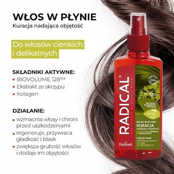 Farmona Radical, kuracja nadająca objętość, do włosów cienkich i delikatnych, 200 ml