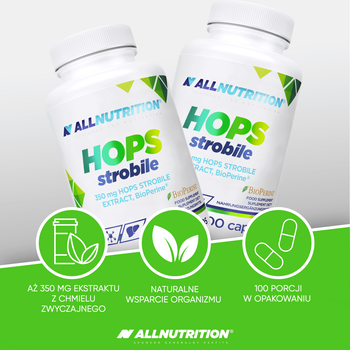 Allnutrition Hops Strobile, kapsułki, 100 szt.