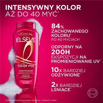 L'Oreal Paris Elseve Color Vive, szampon ochronny do włosów farbowanych, 1 l