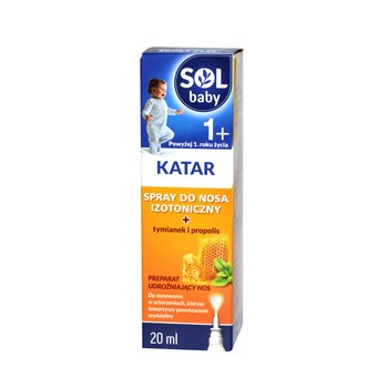 SOLbaby Katar, spray do nosa, 20 ml Data Ważności: 30.09.2017 r.