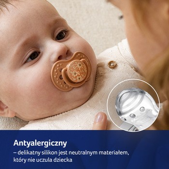 Lovi, smoczek silikonowy dynamiczny, Blossom Ivory, 6-18 m, 2 szt.