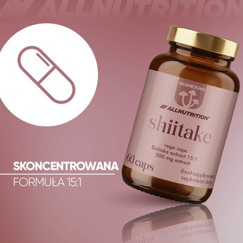 Allnutrition Mushrooms Shiitake, kapsułki, 60 szt.