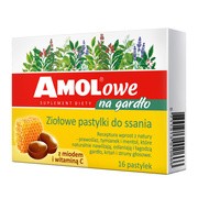 Amolowe Na Gardło z miodem i witaminą C, pastylki do ssania, 16 szt. https://azcdn.doz.pl/image/d/product/b487b60e-scale-180x180.png
