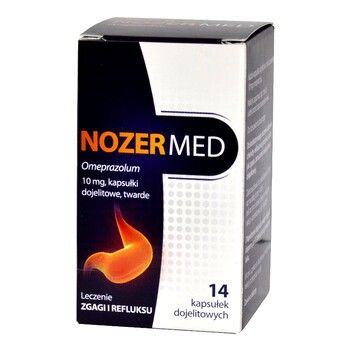 Nozer Med, 10 mg, kapsułki dojelitowe twarde, 14 szt (butelka)