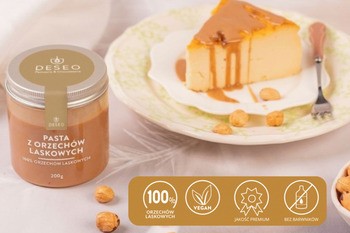 Deseo Pasta z orzechów laskowych 100%, 200 g