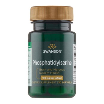 Swanson Fosfatydylseryna, 100 mg, kapsułki, 30 szt.