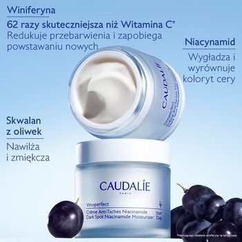 Caudalie Vinoperfect, krem na przebarwienia z niacynamidem, 50 ml