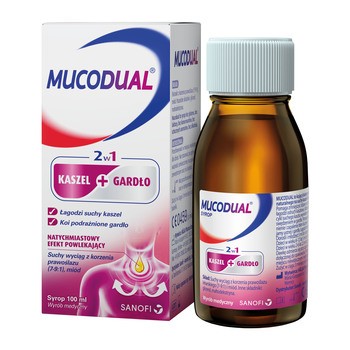 Mucodual 2w1 kaszel + gardło, syrop, 100 ml